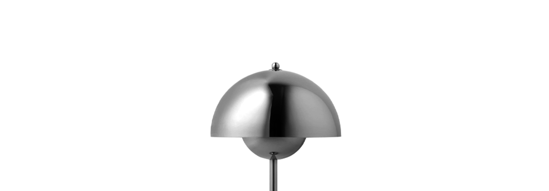 Flowerpot Portable Lamp VP9 Chromed/Brass
