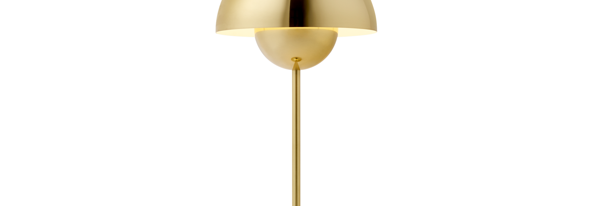 Flowerpot Table Lamp VP3 Chromed/Brass