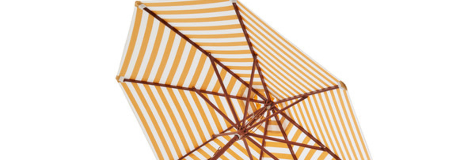 Messina Umbrella Golden Yellow Stripes Ø270