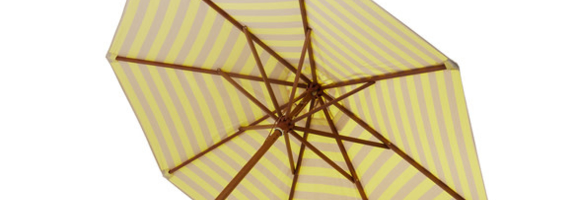 Messina Umbrella Lemon/Sand Stripe Ø300