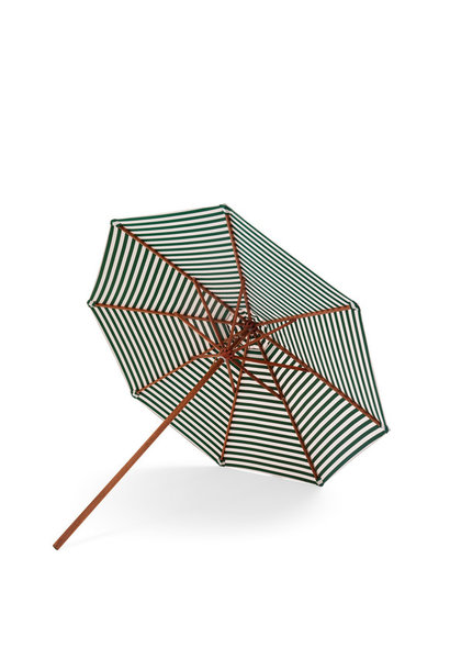 Messina Umbrella Light Apricot/Dark Green Stripe Ø300