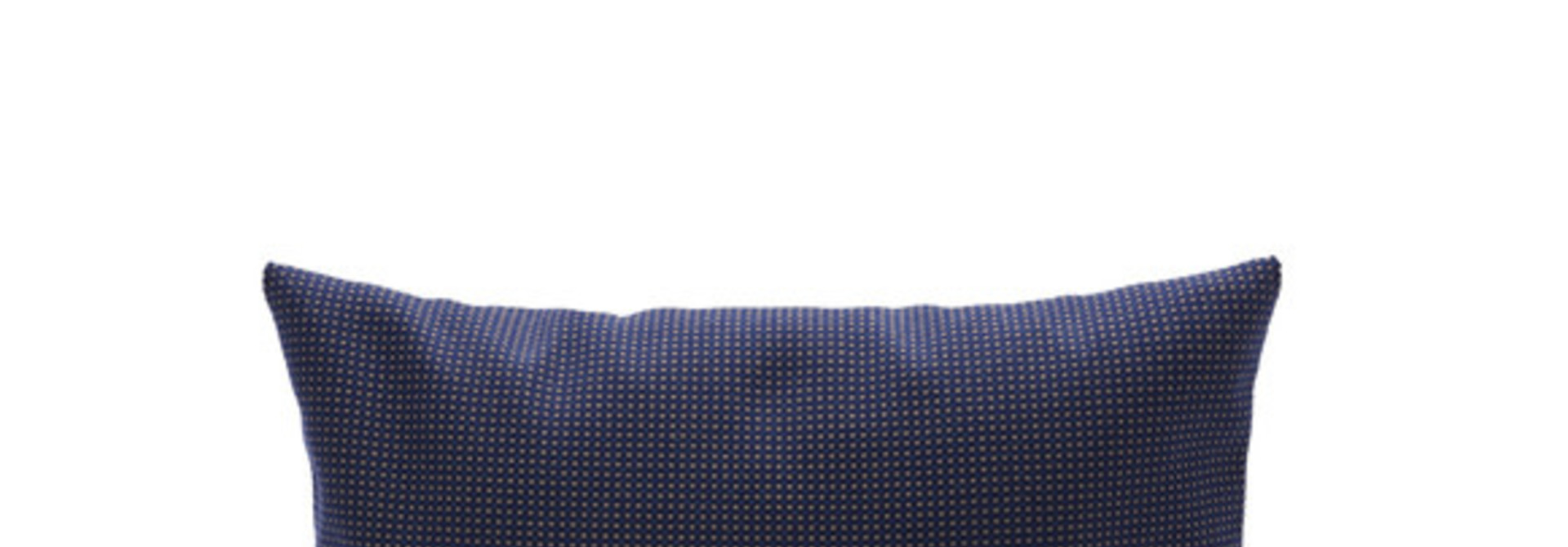 Barriere Pillow Dark Blue/Sand Checker