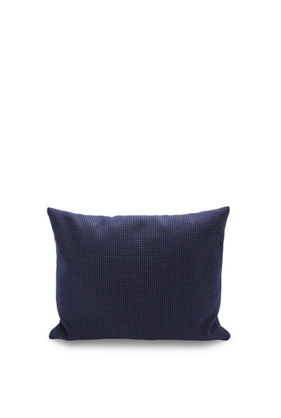 Barriere Pillow Dark Blue/Sand Checker