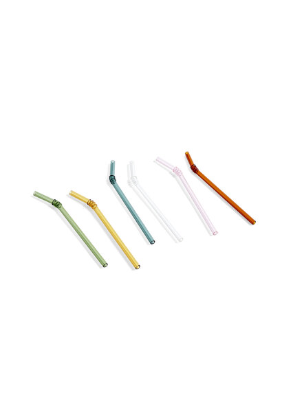 Sip Swirl straw 6 pcs. multi