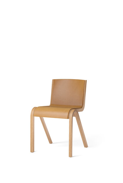 Ready Dining Chair Black painted oak  Front Upholstered Natural Oak / Dakar 0250