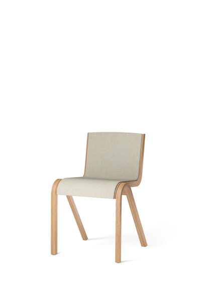 Ready Dining Chair Black painted oak  Front Upholstered Natural Oak / Hallingdal 200