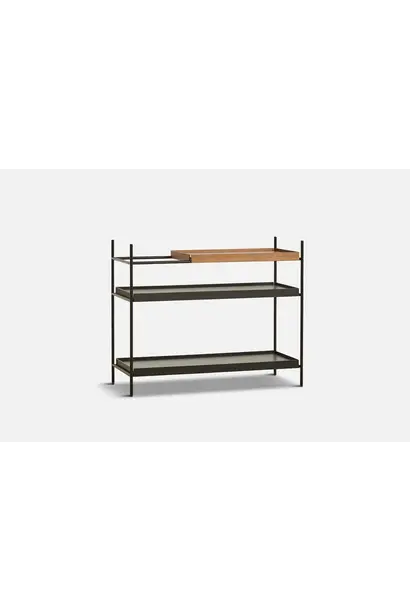 Tray Shelf (low) 4 - Walnut & black