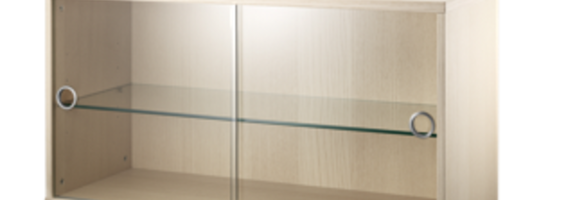 Display cabinet with sliding glass doors String - 1 pack