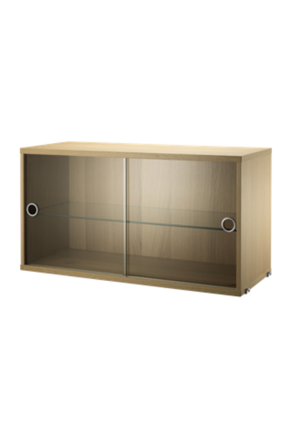 Display cabinet with sliding glass doors String - 1 pack