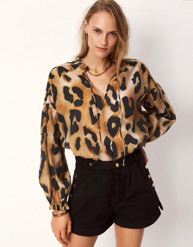 dante6 Cameron Leopard Blouse