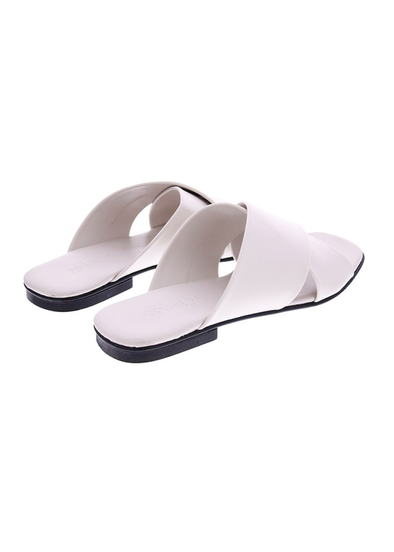 Slaye White Sandals