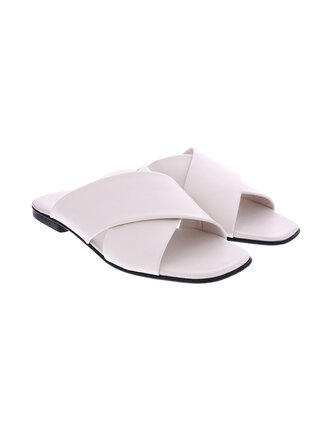 Slaye White Sandals