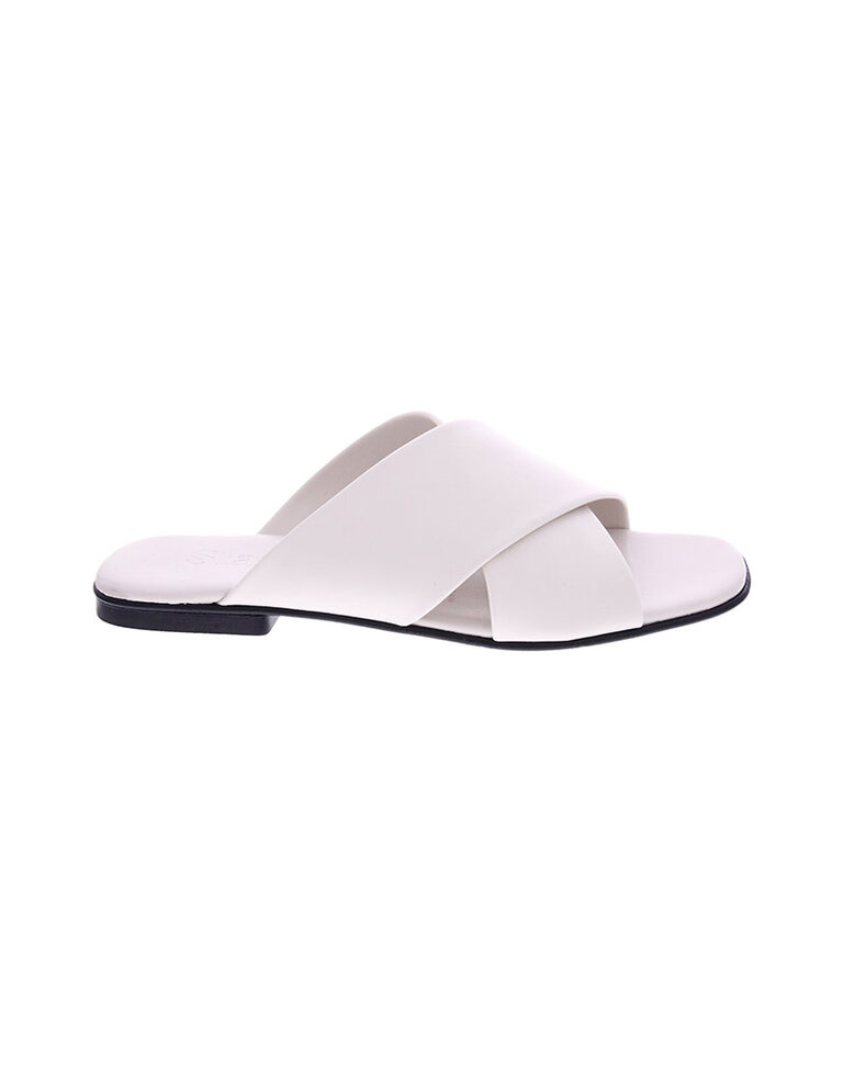 Slaye White Sandals