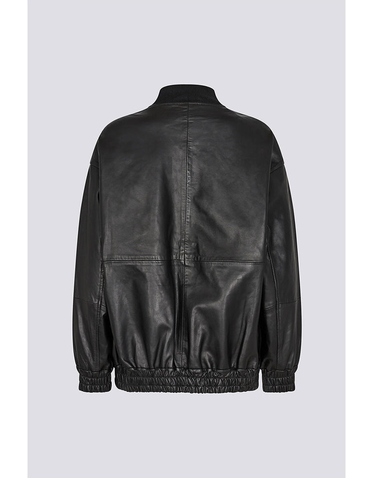 Ivy Kylie Leather Bomber Jacket