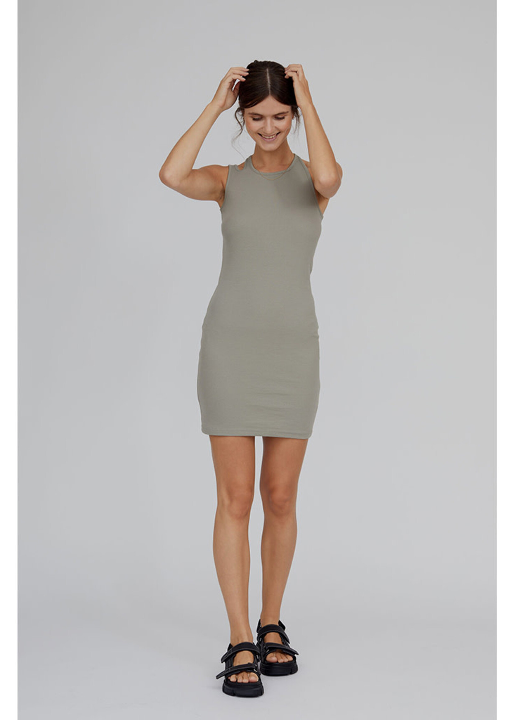Basic Apparel Ludmilla Asymmetric Dress
