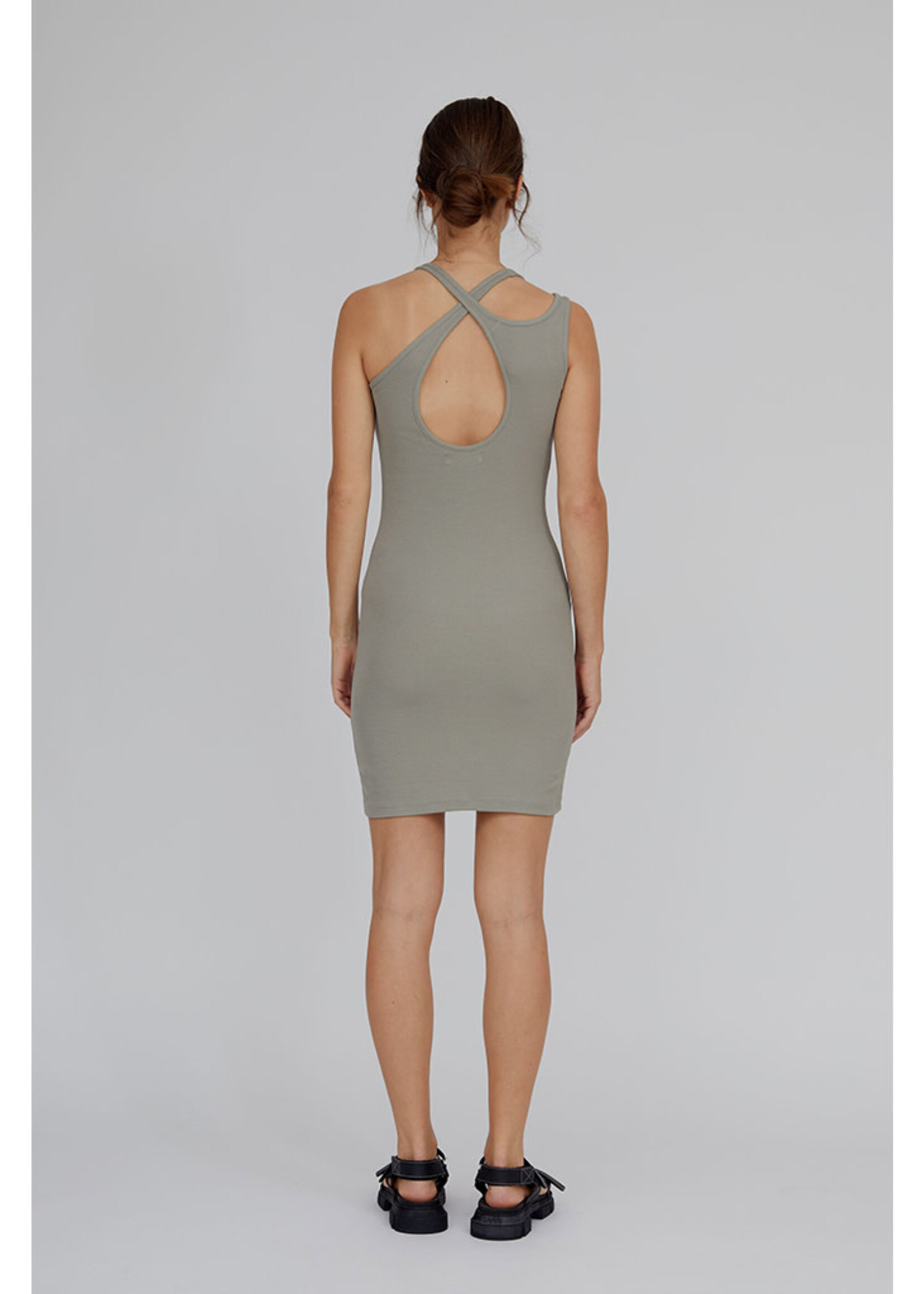 Basic Apparel Ludmilla Asymmetric Dress