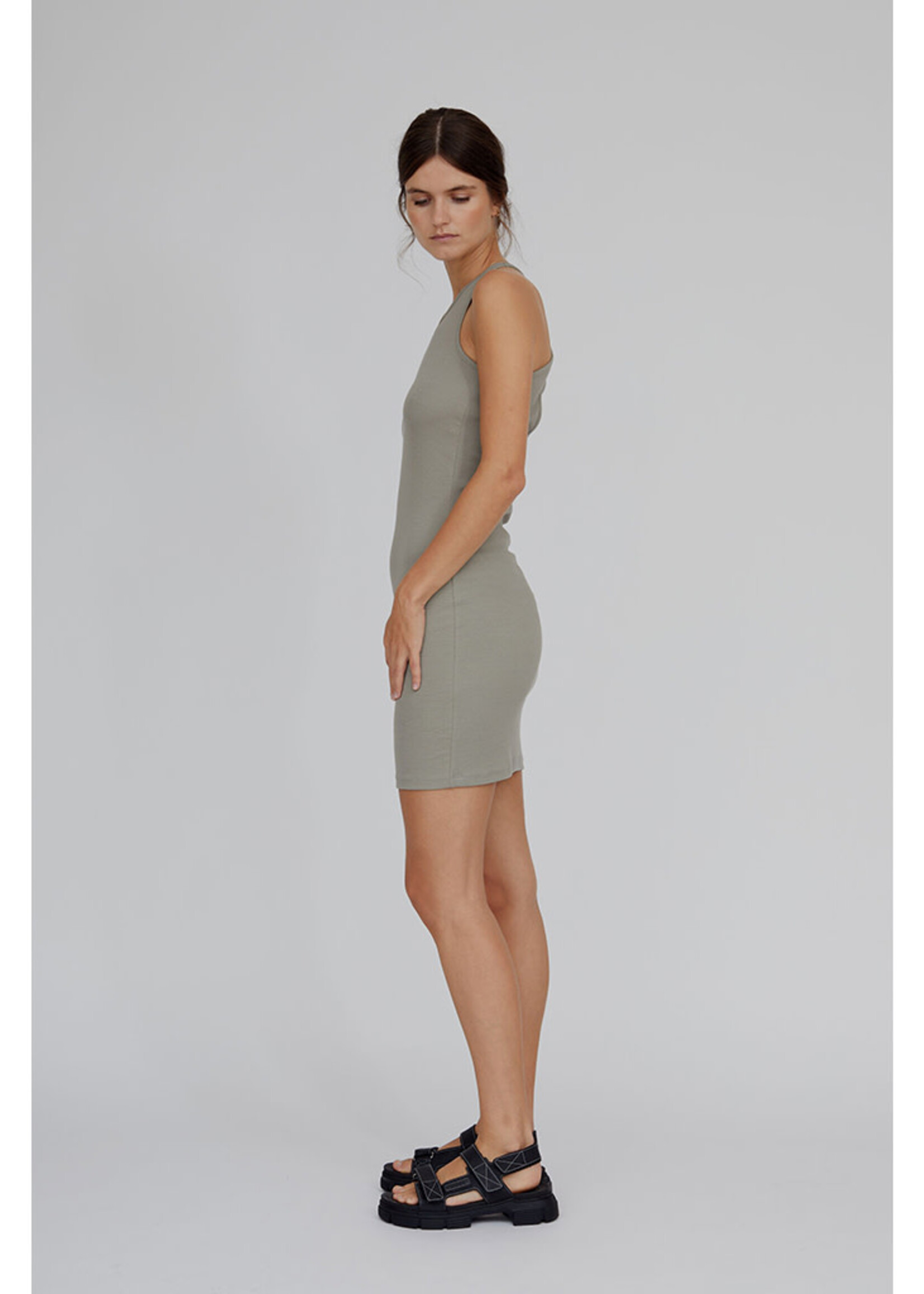 Basic Apparel Ludmilla Asymmetric Dress
