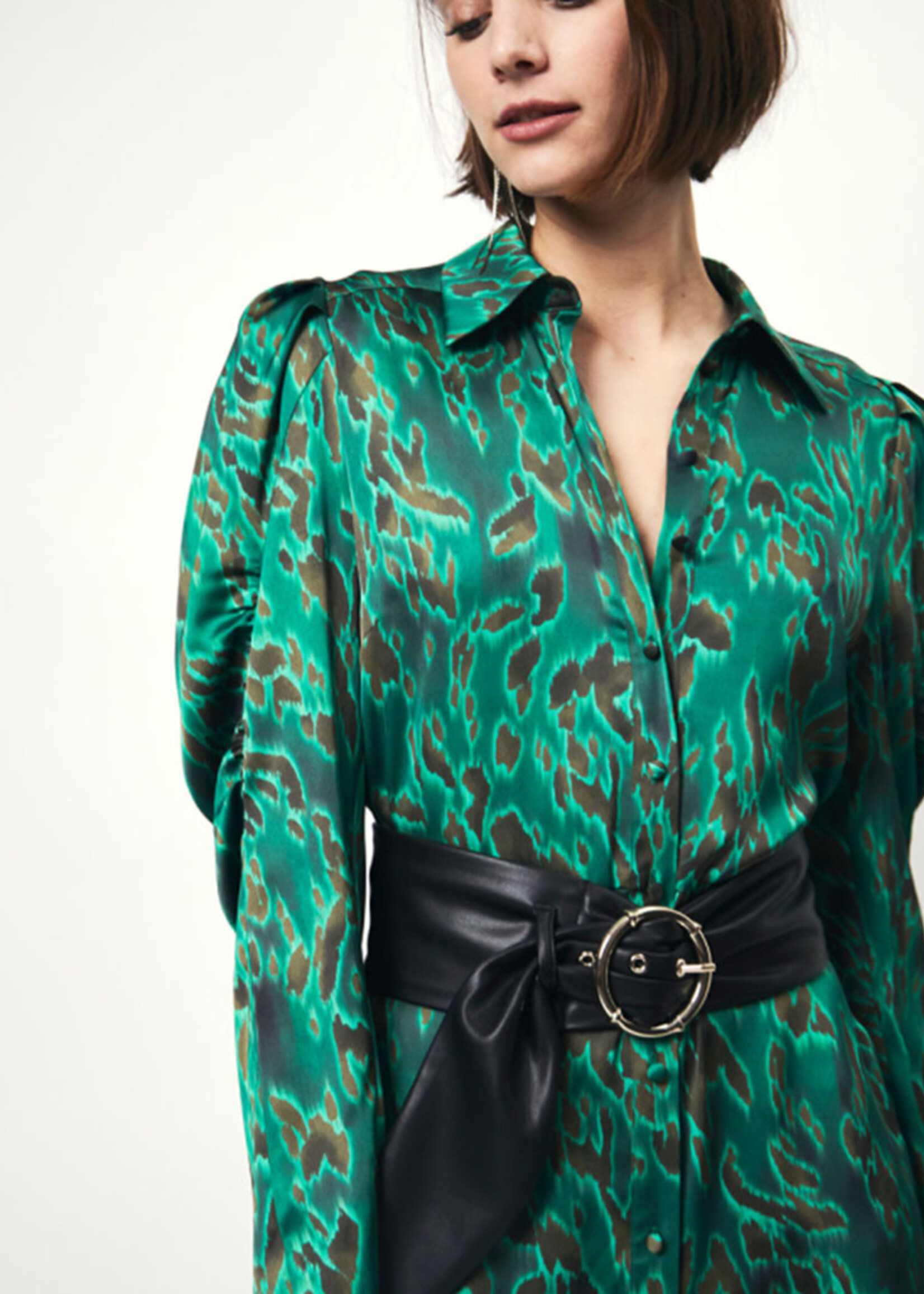 dante6 Moon Printed Shirt dress