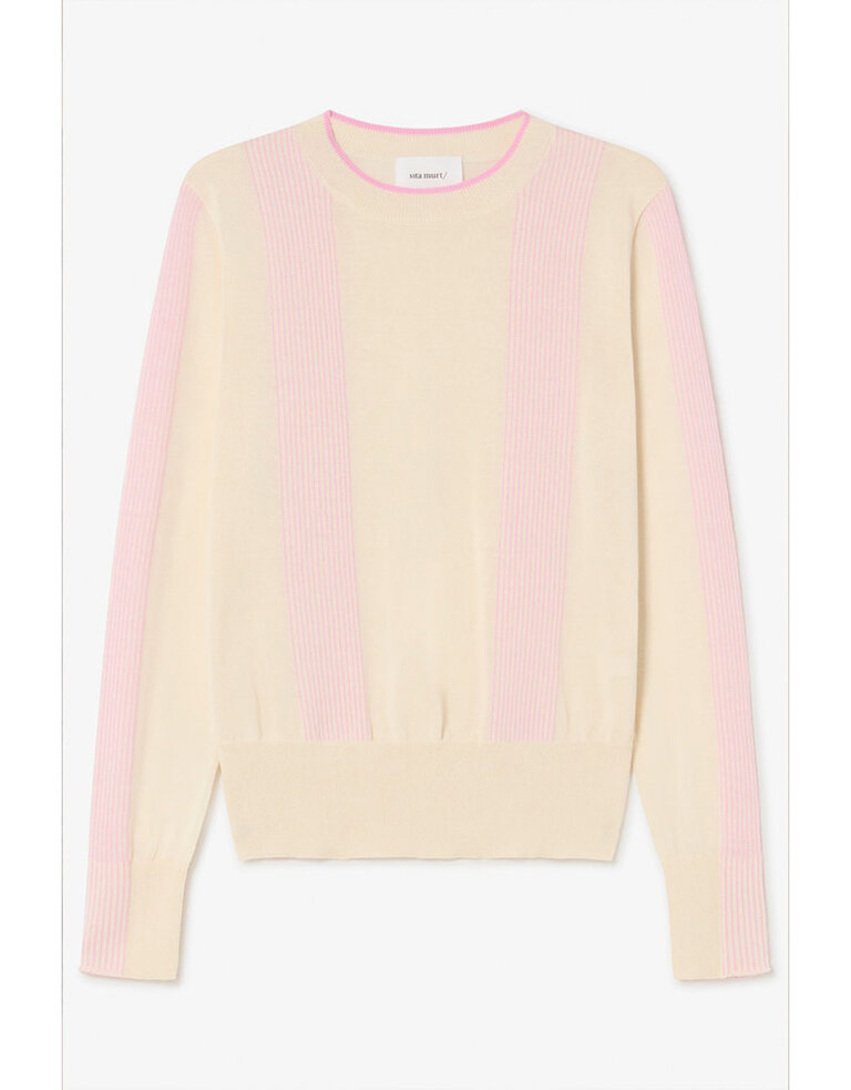 Sita Murt Pink Line Sweater - 142506
