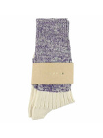 Escuyer Woman Melange Blend Block Purple / ecru