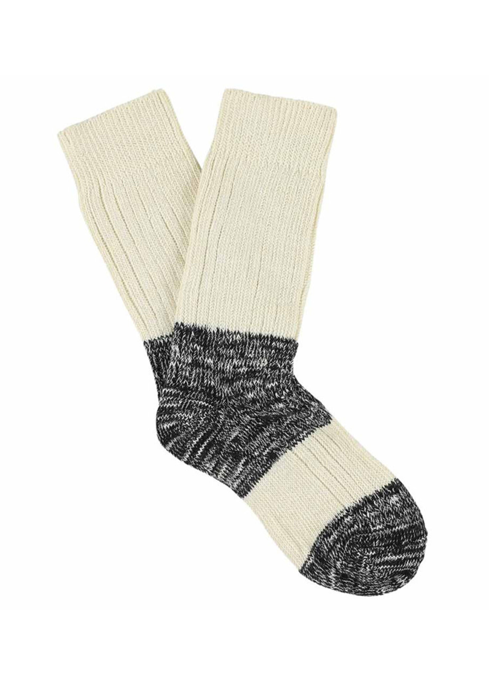 Escuyer Woman Melange Blend Block Ecru / Black
