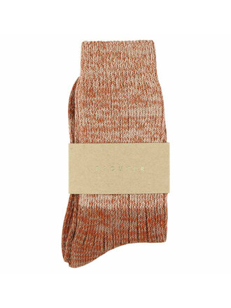 Escuyer Woman Melange Blend Block Pink / Rust