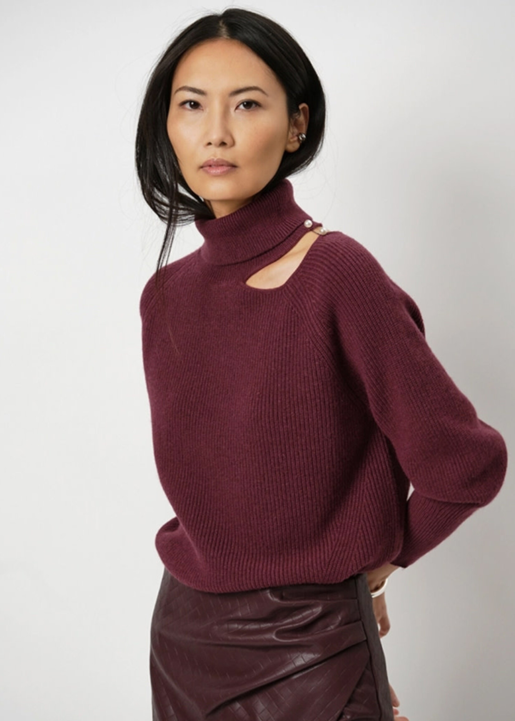 dante6 Lawrence Faux Leather Skirt