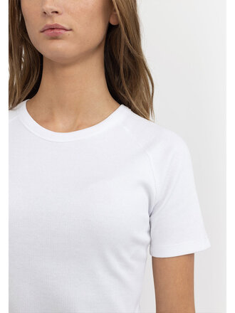 Esmé Studios Blossom SS O-Neck Rib Tshirt