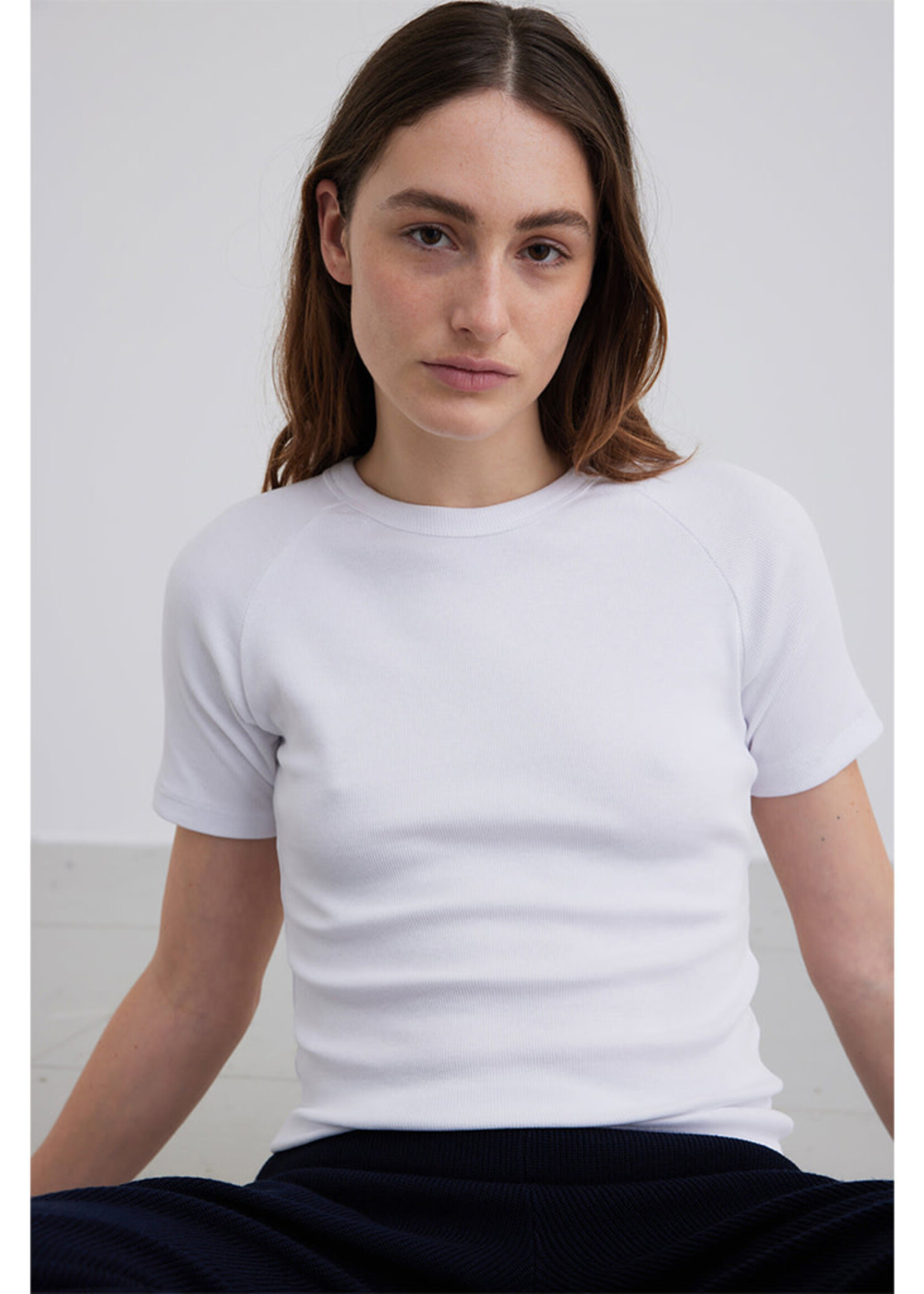 Esmé Studios Blossom SS O-Neck Rib Tshirt