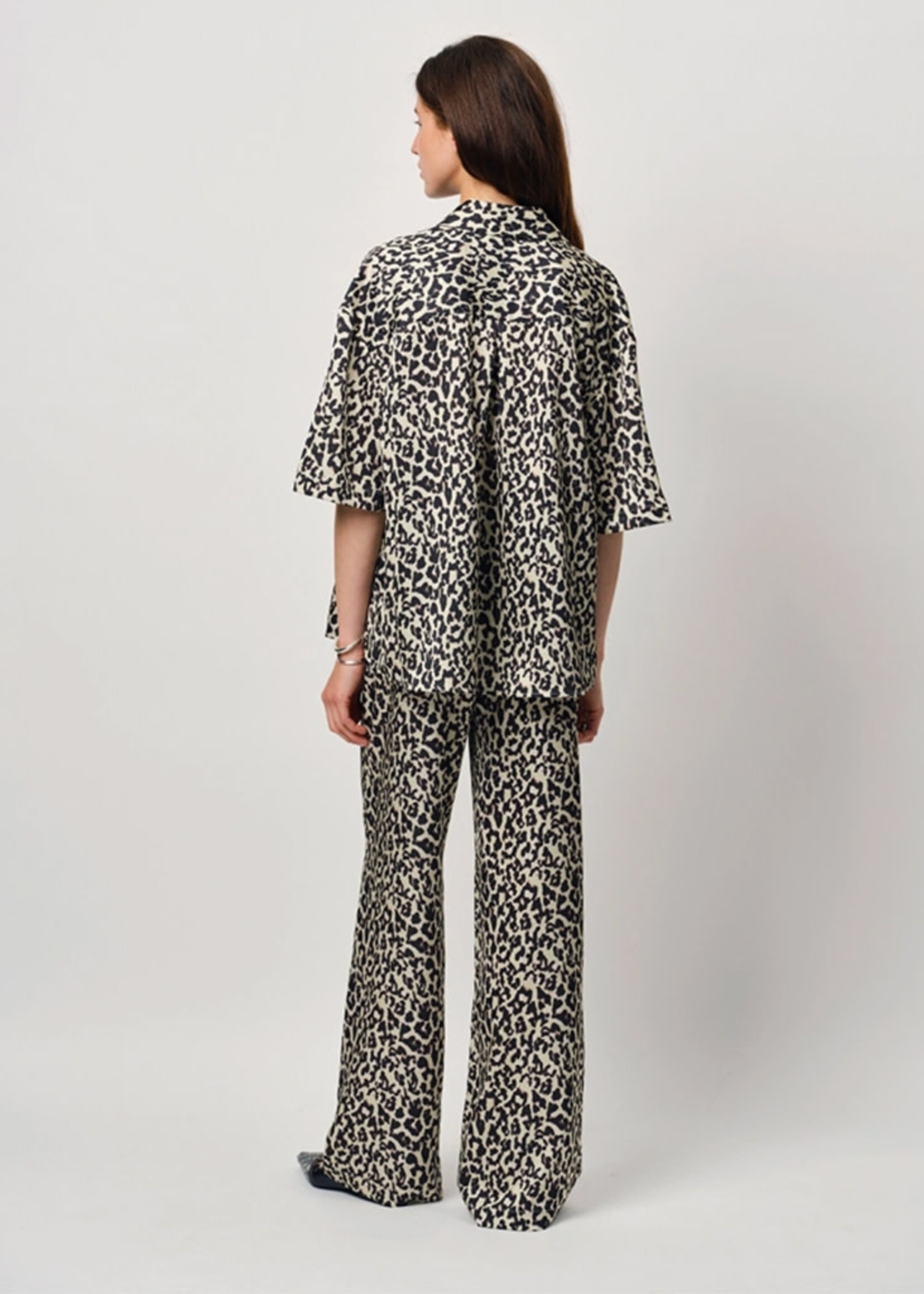 dante6 Teo Leopard Printed wide leg