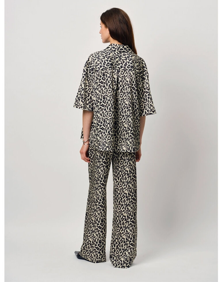 dante6 Teo Leopard Printed wide leg