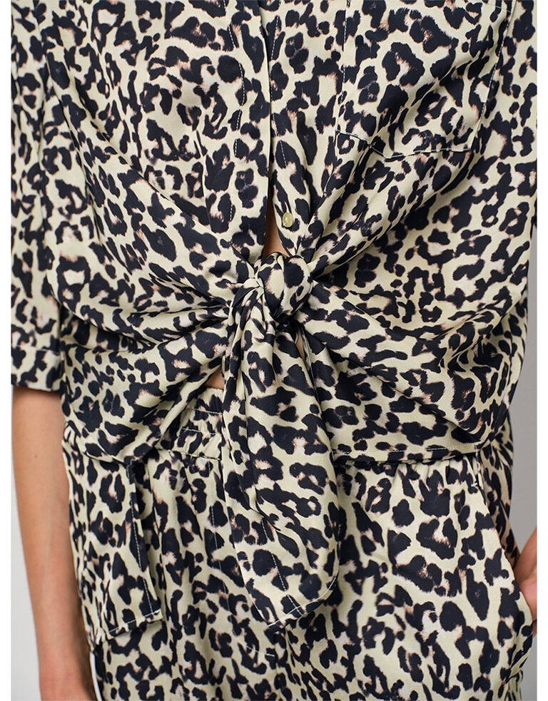 dante6 Teo Leopard Printed wide leg