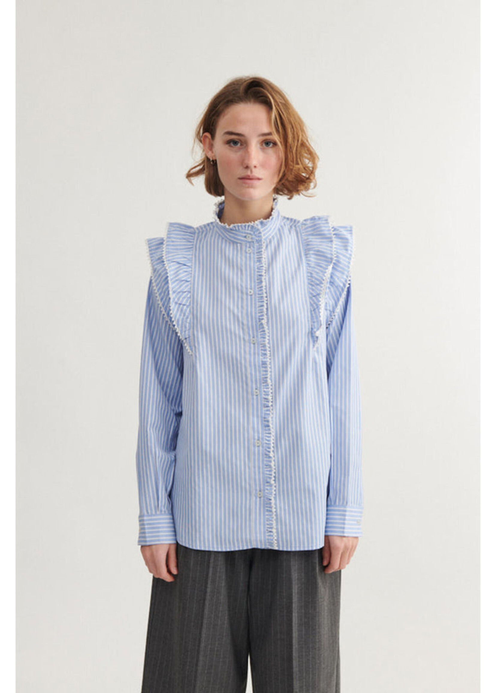 Basic Apparel Silje Frill Shirt