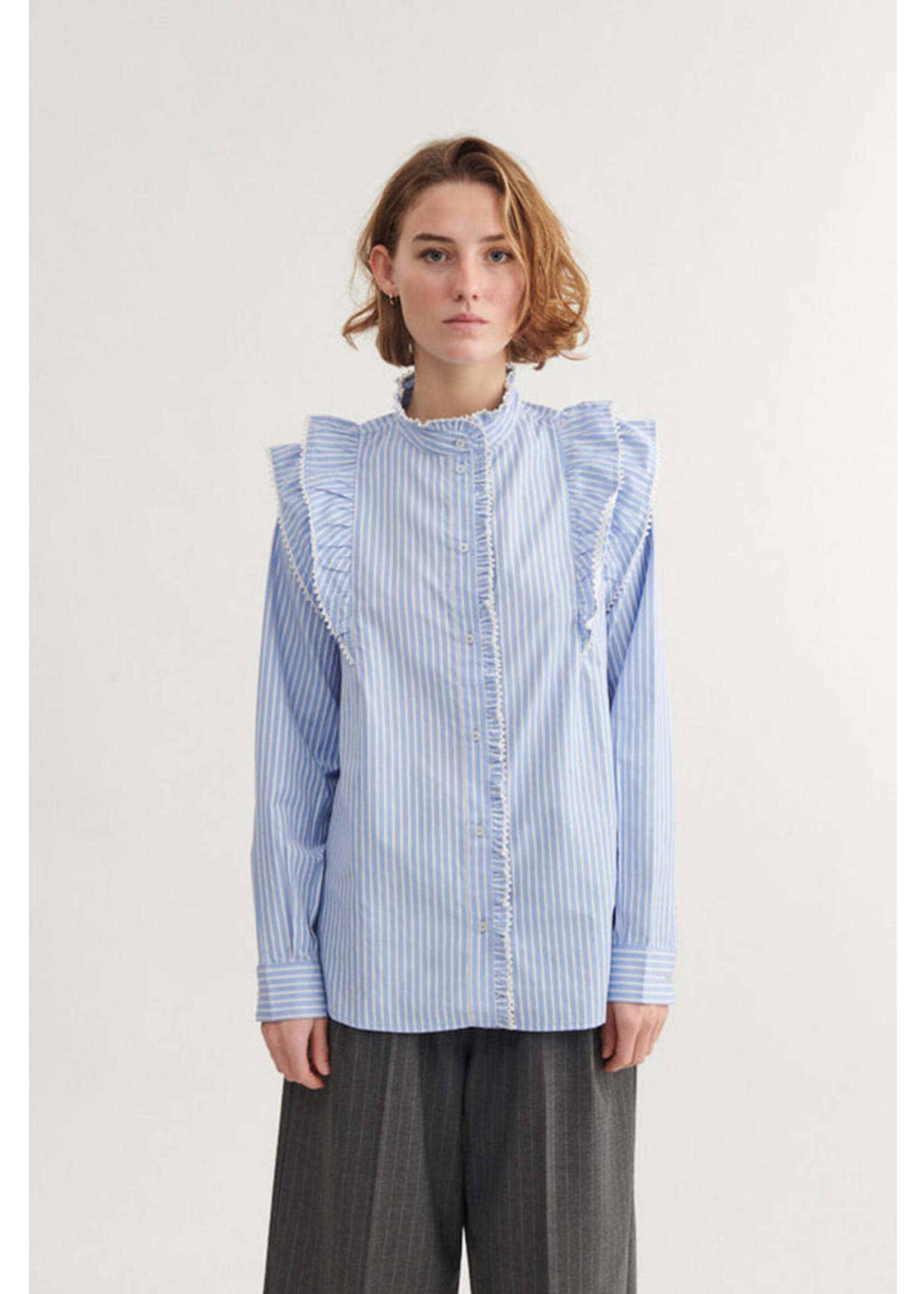 Basic Apparel Silje Frill Shirt