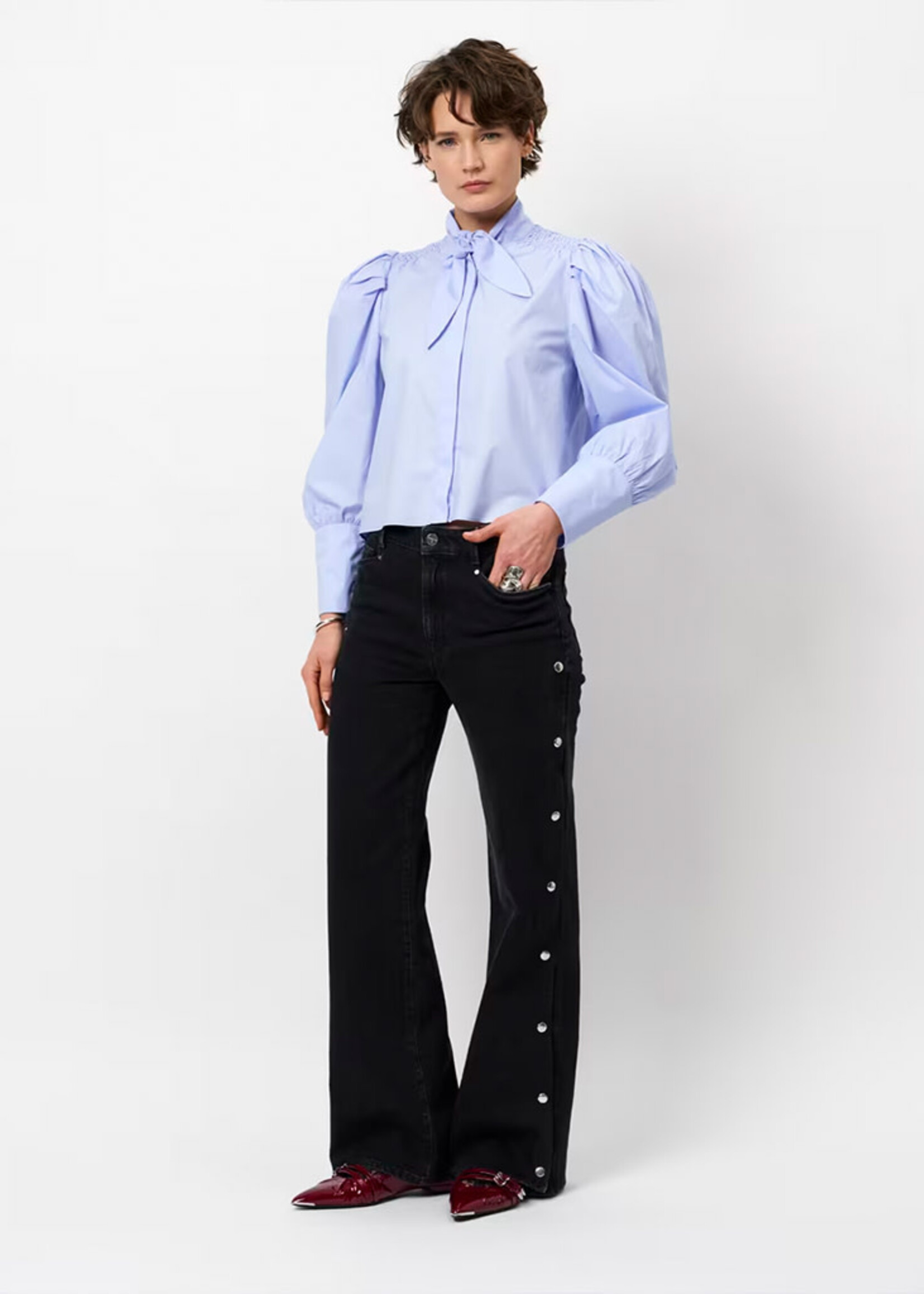 dante6 Casson Smocked Blouse