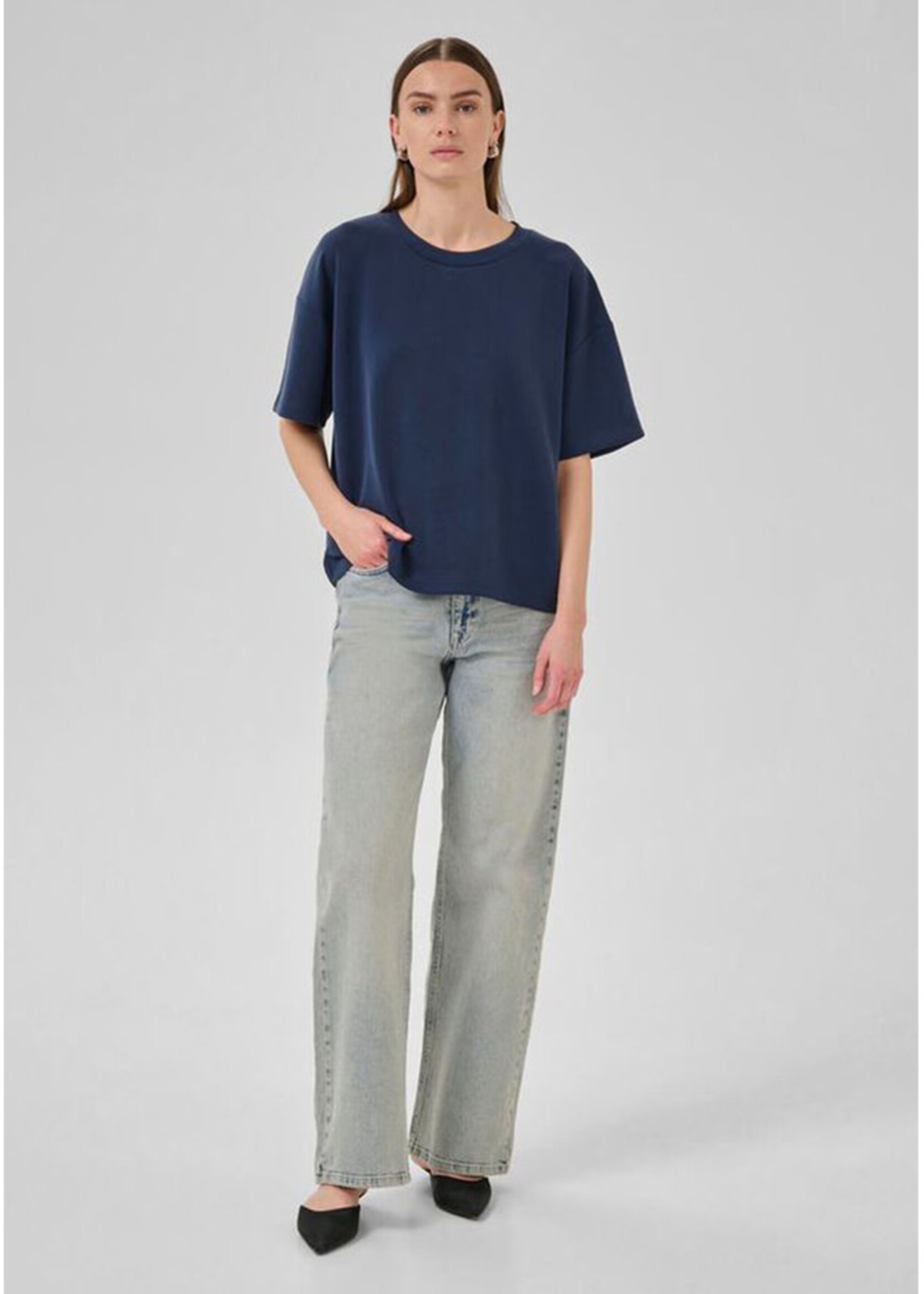 My Essential Wardrobe Helle EMB Boxy Tee