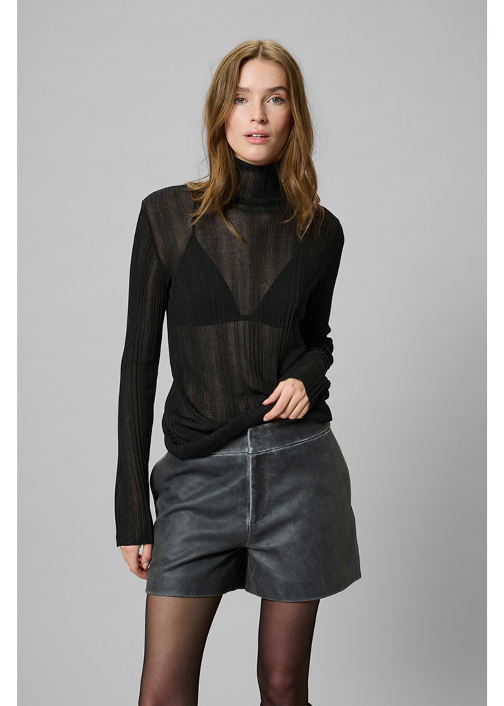 My Essential Wardrobe Haddis Rollneck blouse