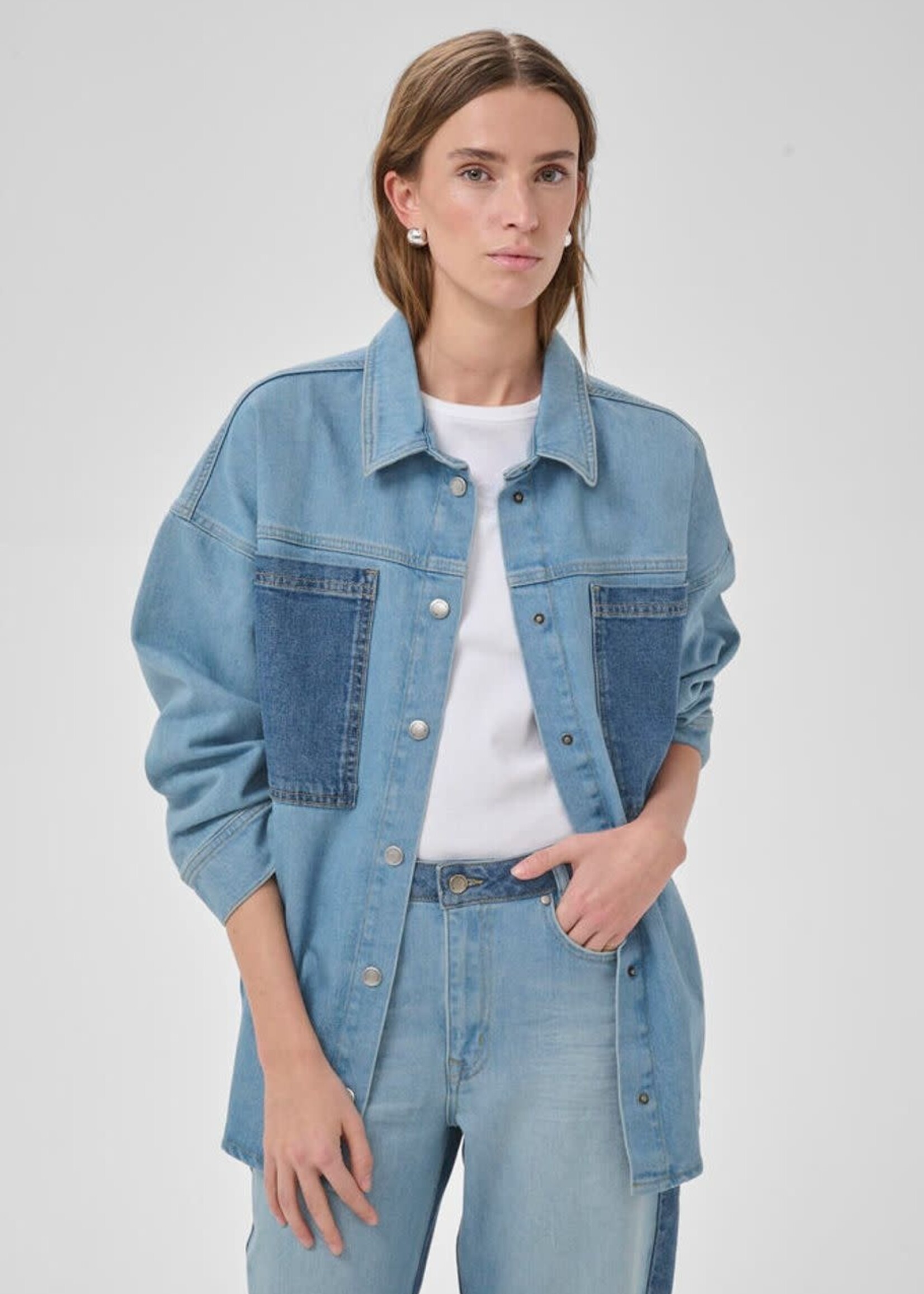 My Essential Wardrobe Mazie 139 Boxy Mix Shirt