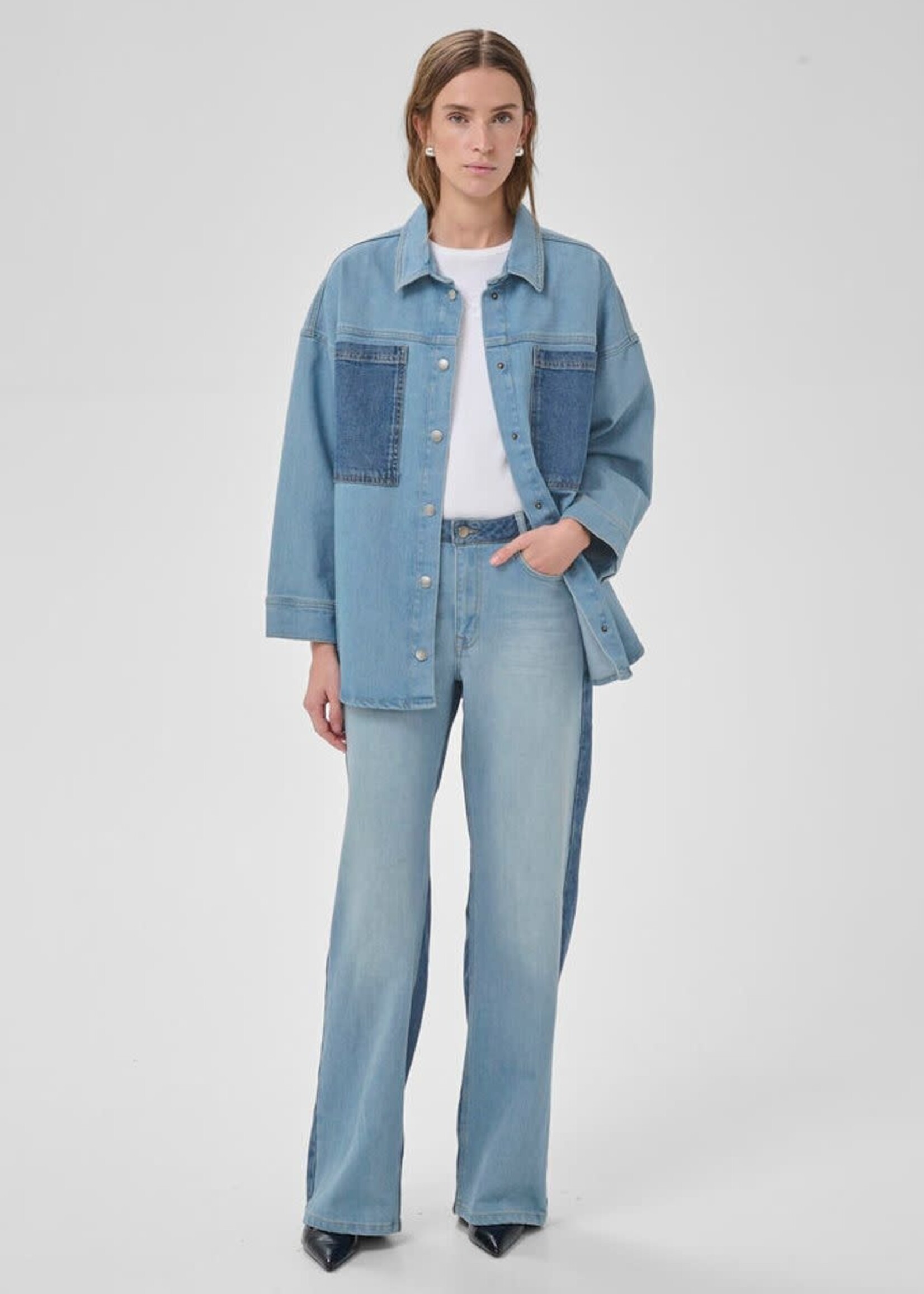 My Essential Wardrobe Mazie 139 Boxy Mix Shirt