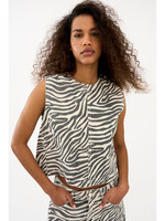 Ivy Heaven Cross Black Faded Zebra