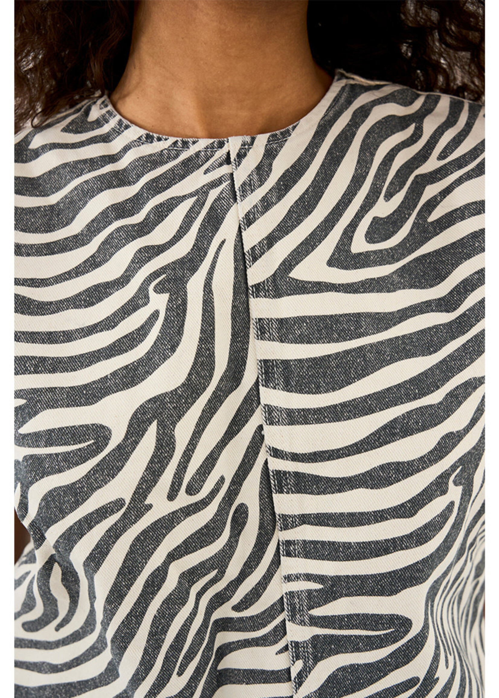 Ivy Heaven Cross Black Faded Zebra