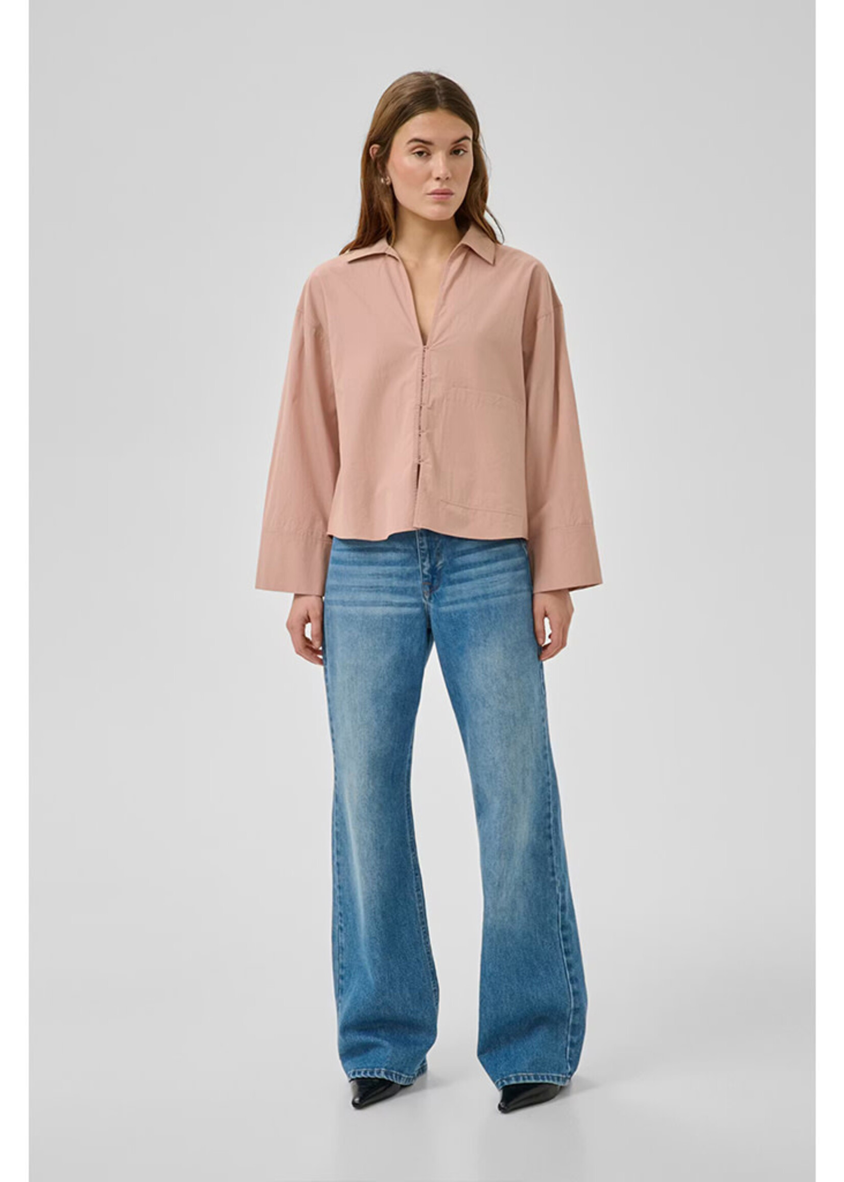 My Essential Wardrobe Sunna Boxy Short Shirt