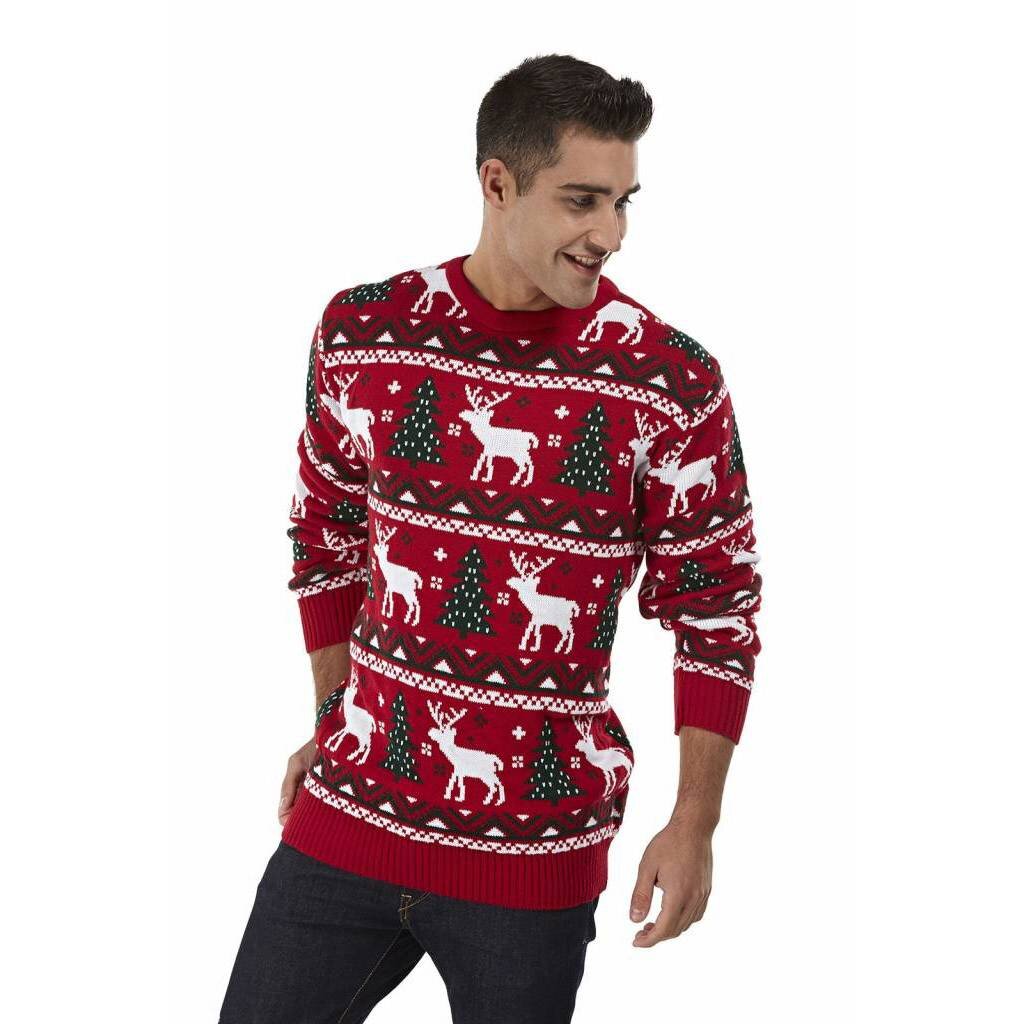 Weihnachtspulli Weihnachtstbaum für Herren
