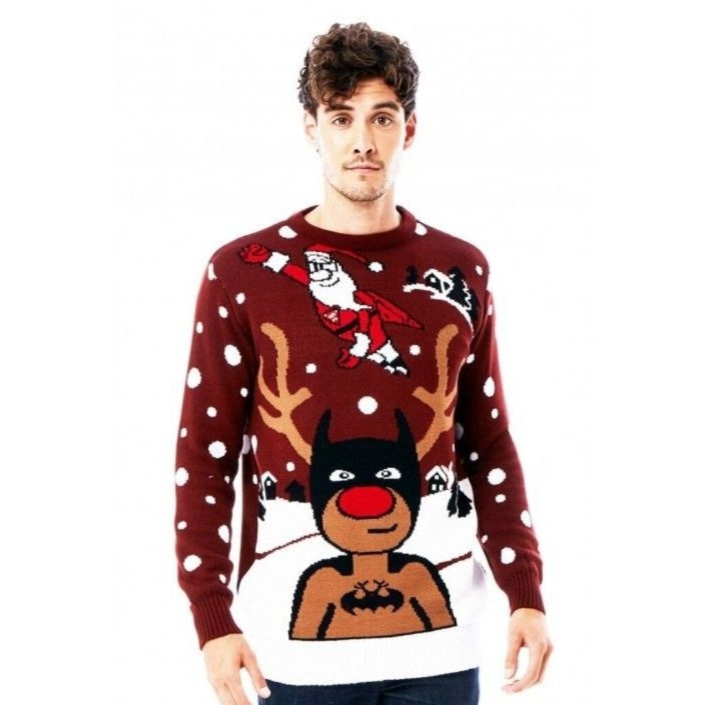 Weihnachtspullover - Rentier Batman - Herren