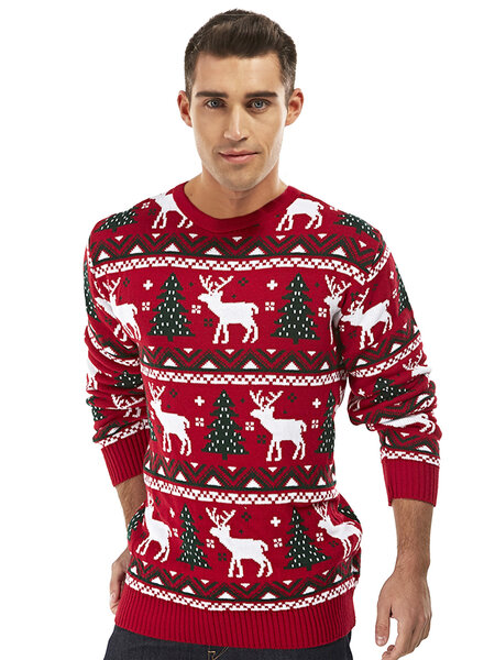 Weihnachtspulli Weihnachtstbaum für Herren