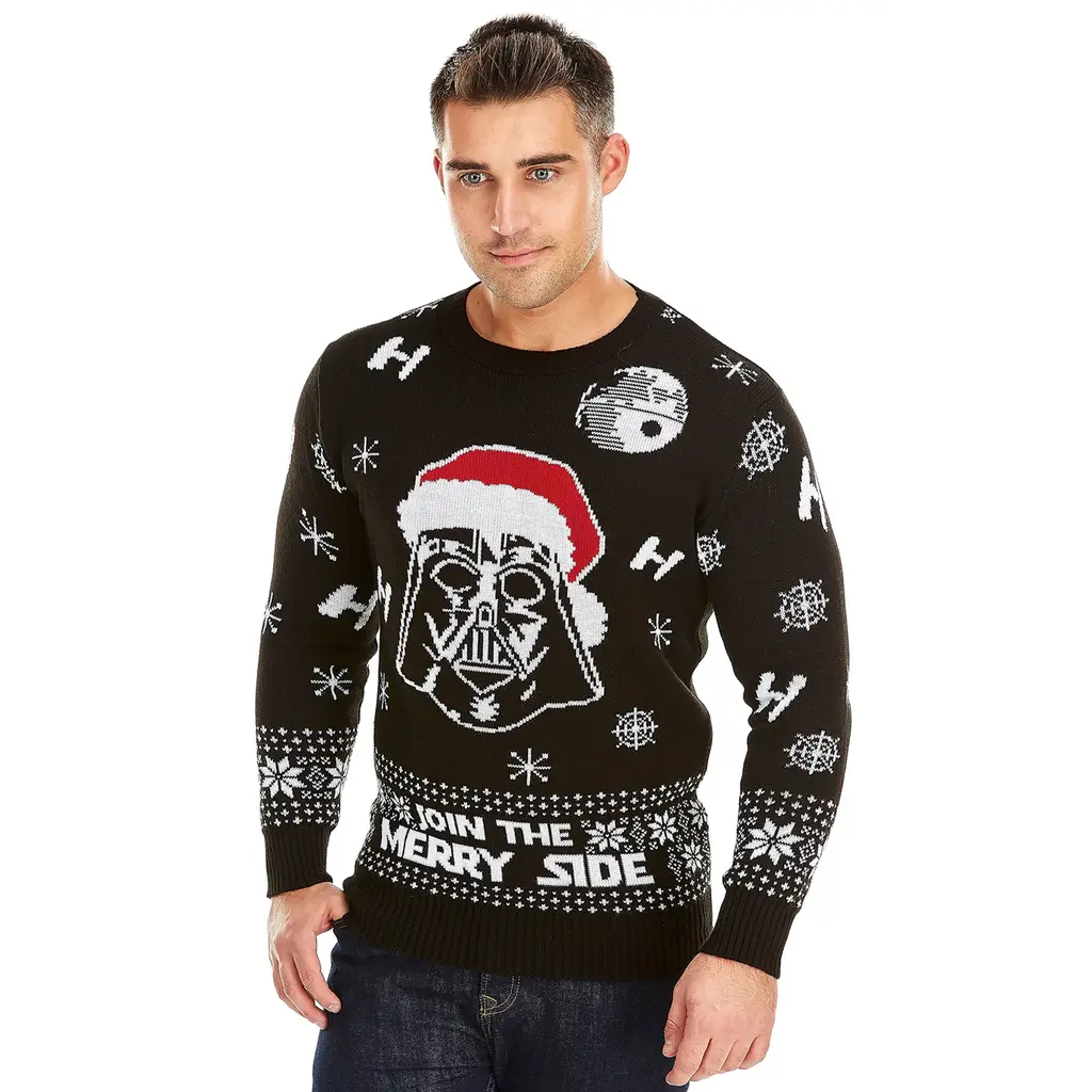 Weihnachtspullover Schwarz - Join The Merry Side