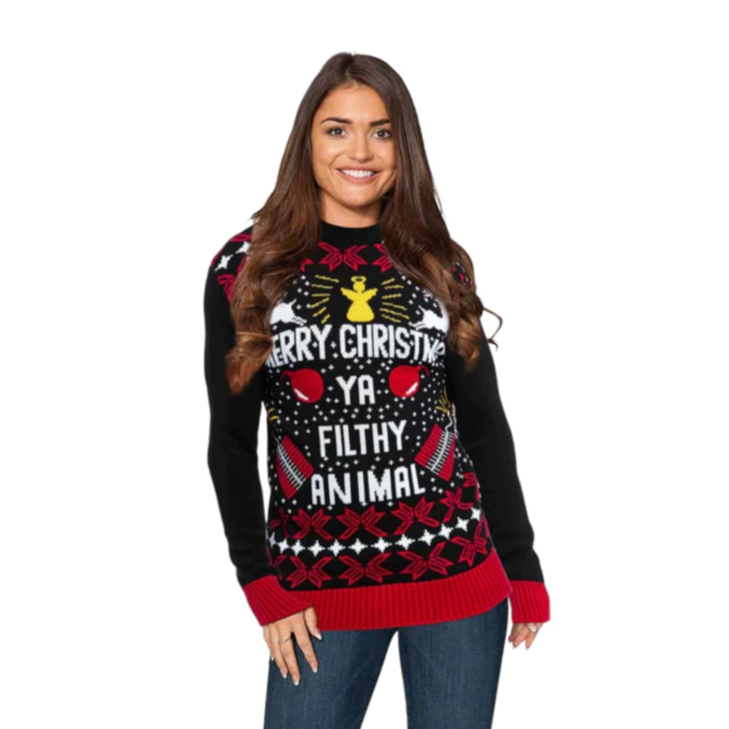 Weihnachtspullover - Merry Christmas Ya Filthy Animal