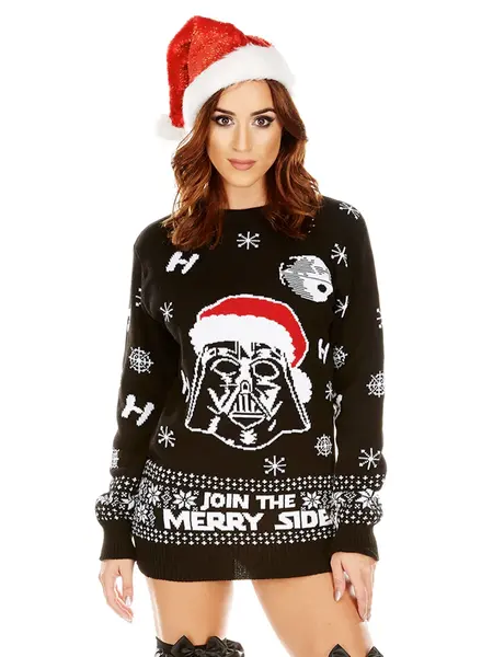 Weihnachtspullover Schwarz - Join The Merry Side