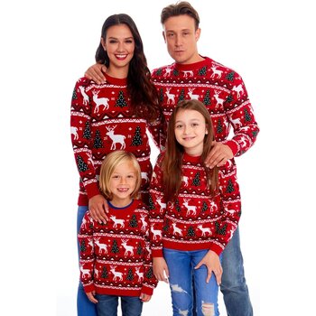 Weihnachtspullover Weihnachtstbaum für die ganze Familie