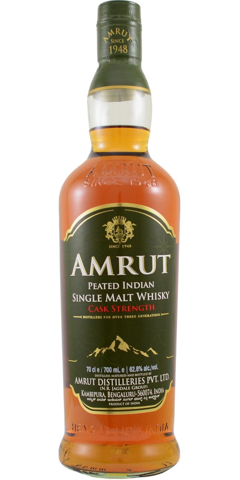 Amrut Peated Indian Buy Online Whiskybase Shop